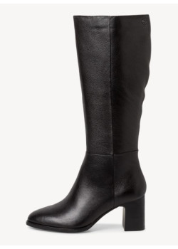 Dámske vysoké čierne čižmy Tamaris Comfort