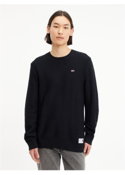 Pánsky čierny pulóver Tommy Jeans