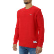Pánsky červený pulóver Tommy Jeans Pánsky červený pulóver Tommy Jeans
