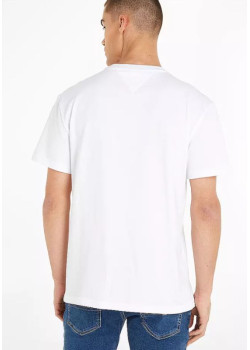 Pánske tričko  Tommy Jeans v bielej farbe