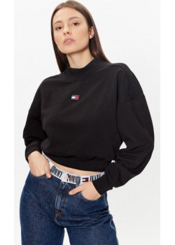 Dámska krátka mikina Tommy Jeans čierna