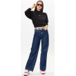 Dámska krátka mikina Tommy Jeans čierna Dámska krátka mikina Tommy Jeans čierna
