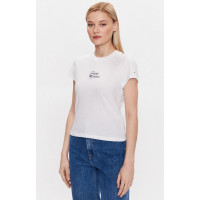 Dámske biele tričko Tommy Jeans Dámske biele tričko Tommy Jeans