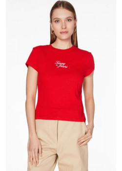 Dámske červené tričko Tommy Jeans