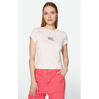 Dámske ružové tričko Tommy Jeans Dámske ružové tričko Tommy Jeans