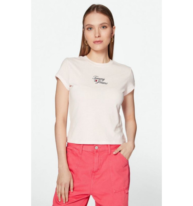 Dámske ružové tričko Tommy Jeans Dámske ružové tričko Tommy Jeans