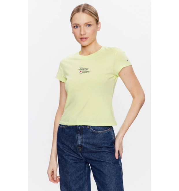 Dámske zelené tričko Tommy Jeans Dámske zelené tričko Tommy Jeans