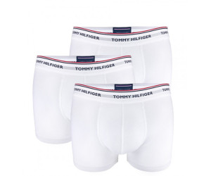 Pánske biele bavlnené boxerky TOMMY HILFIGER trojbalenie