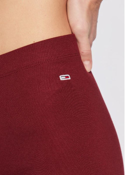 Tommy Hilfiger dámske legíny v bordovej farbe
