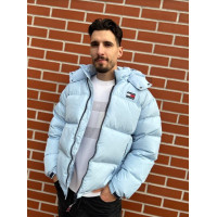 Tommy Hilfiger pánska zimná bunda svetlomodrá Tommy Hilfiger pánska zimná bunda svetlomodrá