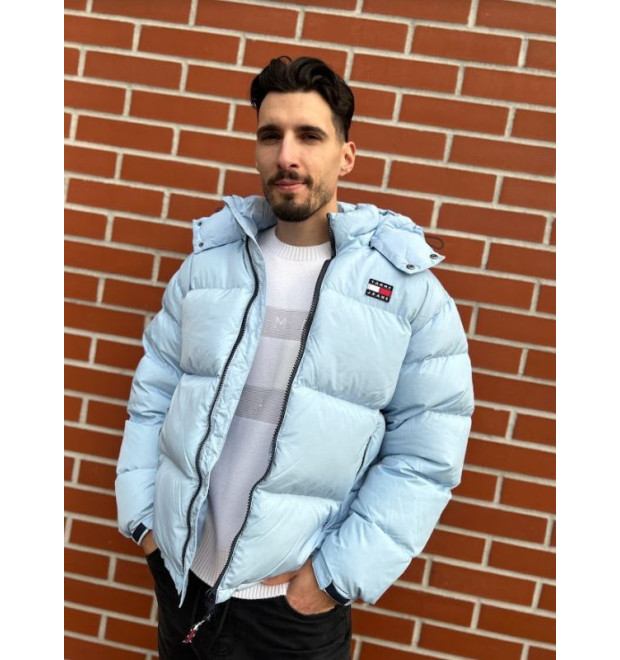 Tommy Hilfiger pánska zimná bunda svetlomodrá Tommy Hilfiger pánska zimná bunda svetlomodrá