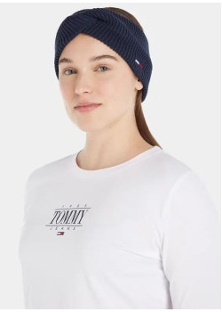 Tommy Jeans dámska čelenka s logom tmavomodrá