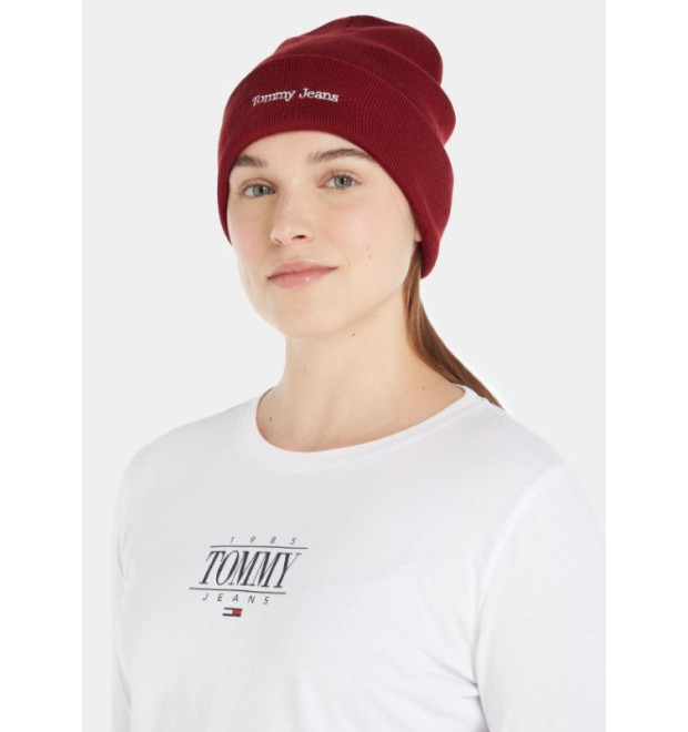Dámska bordová čiapka Tommy Jeans