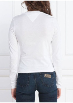 Dámske biele tričko s dlhým rukávom  Tommy Jeans
