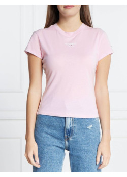 Dámske ružové tričko Tommy Jeans s krátkym rukávom 