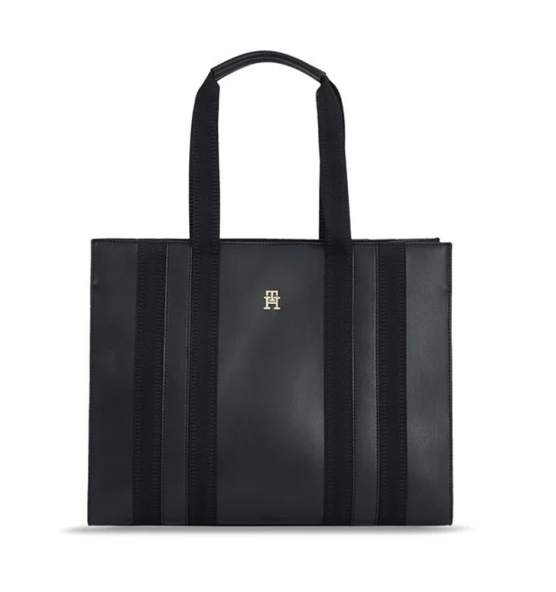 Elegantná čierna kabelka Tommy Hilfiger