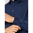 Pánska modrá košeľa s dlhým rukávom Tommy Jeans