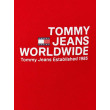 Červená mikina Tommy Jeans  bez kapucne