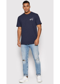 Pánske tričko Tommy Jeans v modrej farbe
