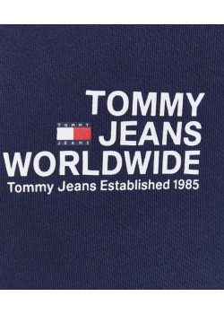 Modrá mikina Tommy Jeans  bez kapucne