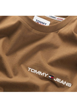 Hnedé tričko Tommy Jeans 