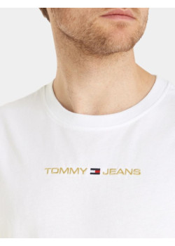 Tričko Tommy Jeans v bielej farbe