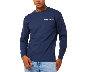 Modré tričko s dlhým rukávom Tommy Jeans