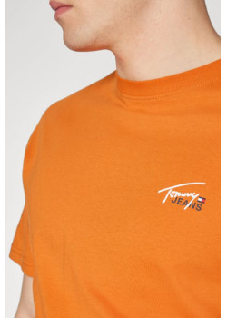 Oranžové pánske tričko Tommy Jeans