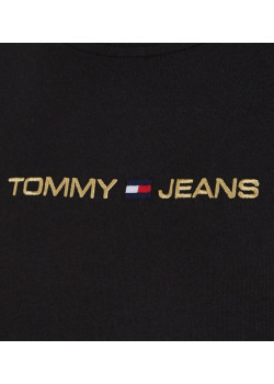 Tričko Tommy Jeans v čiernej farbe