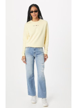 Žltá mikina bez kapucne Tommy Jeans
