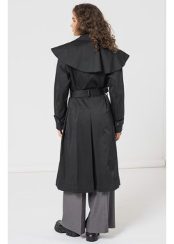 Karl Lagerfeld trendový trenčkot čierny