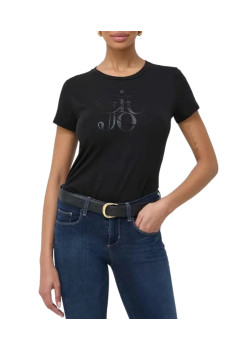 Dámske čierne tričko s potlačou LIU-JO 2 pack