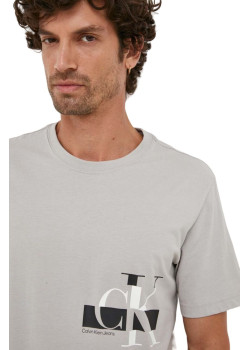 Sivé pánske tričko Calvin Klein 