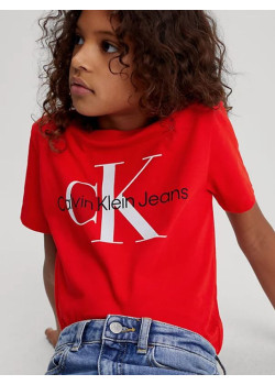 Červené  detské tričko Calvin Klein Jeans