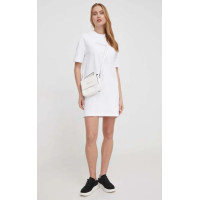 Biele tričkové šaty Calvin Klein Biele tričkové šaty Calvin Klein