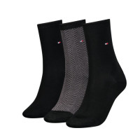 Sada ponožiek Tommy Hilfiger 3 páry v čiernej farbe Sada ponožiek Tommy Hilfiger 3 páry v čiernej farbe