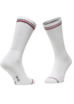 Biele ponožky pre pánov i dámy Tommy Hilfiger