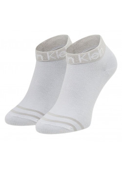 Sada dvoch párov bielych ponožiek značky Calvin Klein