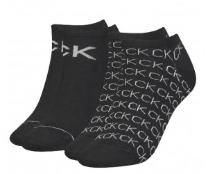 Sada 2 párov ponožiek Calvin Klein čierna