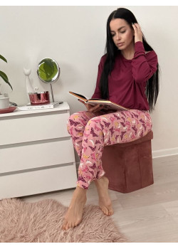 Dámske fialové pyžamo  Vamp