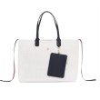 Veľká biela shopper kabelka Tommy Hilfiger Veľká biela shopper kabelka Tommy Hilfiger