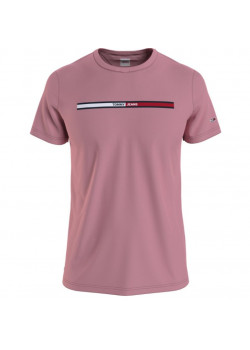 Ružové bavlnené tričko Tommy Hilfiger
