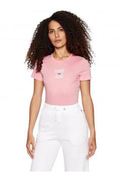 Tommy Jeans ružové tričko