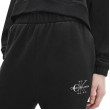 Dámske bavlnené tepláky Calvin Klein čierne Dámske bavlnené tepláky Calvin Klein čierne