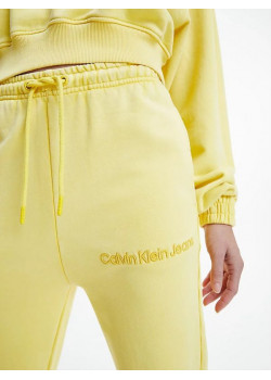 Žlté dámske tepláky Calvin Klein