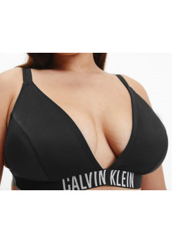 Čierne plavky plus size Calvin Klein