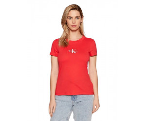 Dámske červené tričko Calvin Klein s potlačou