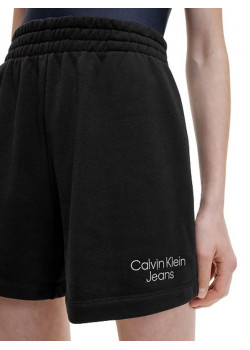 Dámske čierne bavlnené šortky Calvin Klein