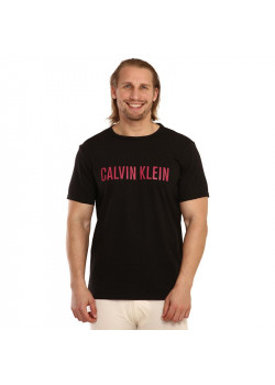 Čierne tričko Calvin Klein s krátkym rukávom pánske