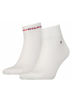Biele stredne vysoké ponožky značky Tommy Hilfiger
